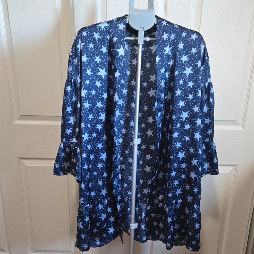 Starry Blue Kimono Cardigan